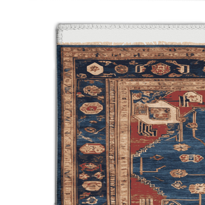 Tapis turc intérieur et extérieur gris, Rectangle 9 pi x 12 pi