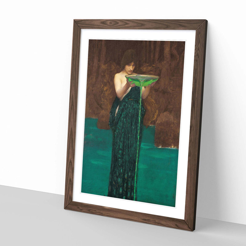 John William Waterhouse - Single Picture Frame Painting, Walnut