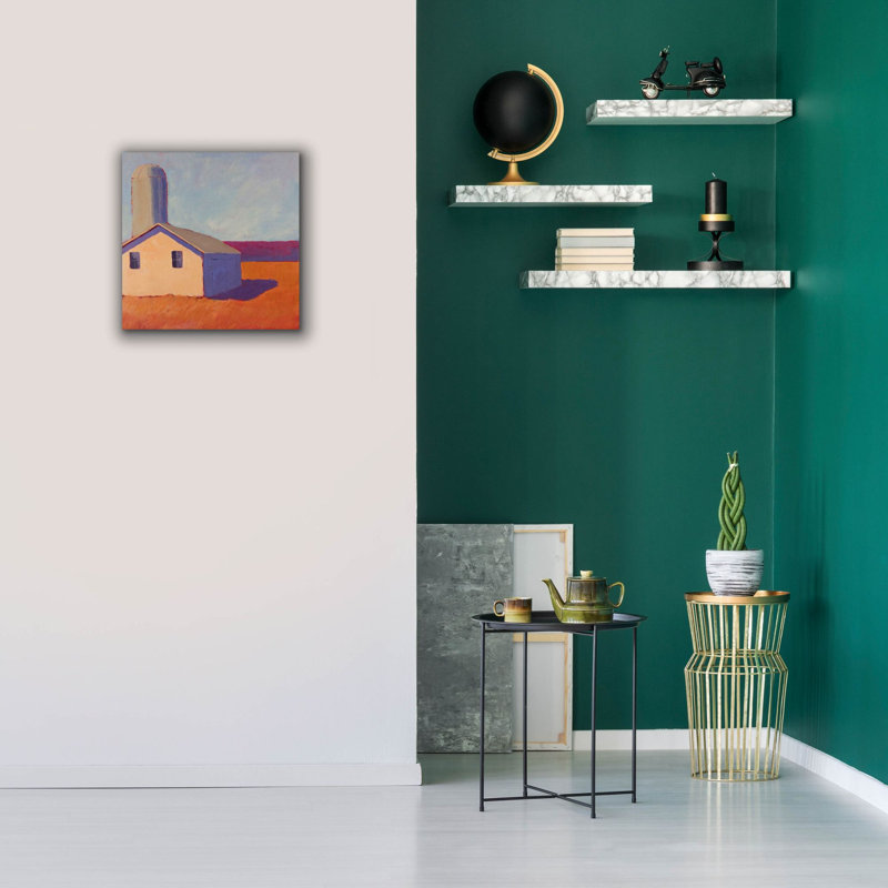  «Bucolique Structure 6» par Carol Young, art mural sur toile, 18 po x 18 po