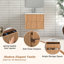 Meuble-lavabo flottant, armoire de salle de bain murale avec 2 tiroirs de rangement, meuble-lavabo moderne avec rangement