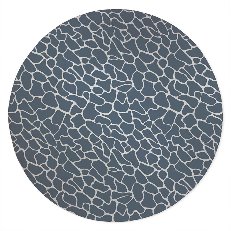 Patch Play Non-Slip Outdoor Rug, Round 5'