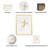 Modern Glam Abstract 47X59 Twist, White and Gold, Rectangle Wall Art