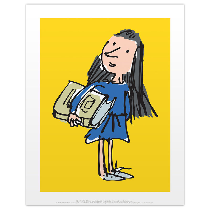 Quentin Blake - Print, 36cm H x 29cm W x 0.1cm D, Unframed