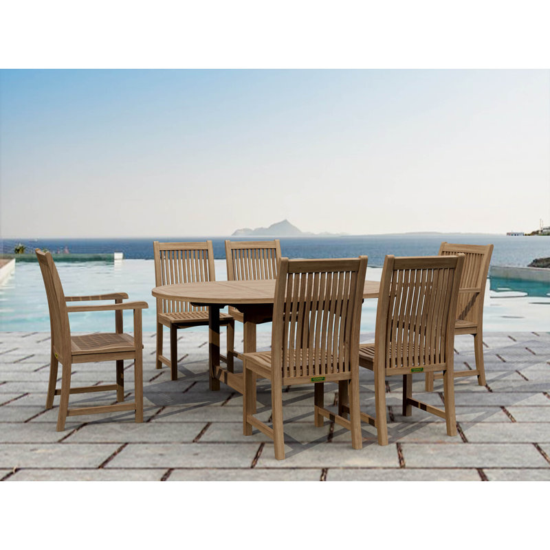 Ensemble repas 5 pièces teck bahama