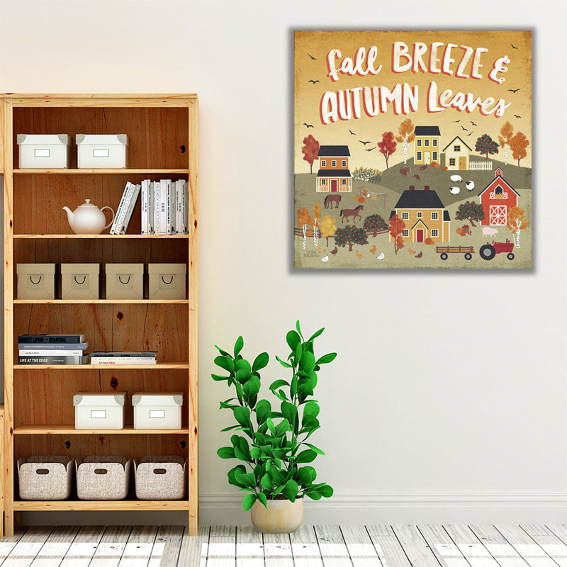 «Harvest Village III», reproduction d'art sur toile, H 12 po x l 12 po