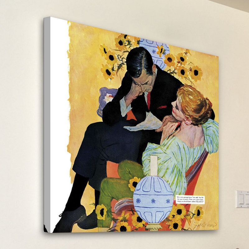 Reproduction d’art sur toile tendue, "love meurt lentement" par joe de la peinture, H 24 po x l 24 po