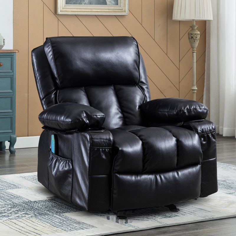 Recliner Chair  For Living Room With Rocking Function And Side Pocket