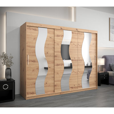 Callazo 3 Door Manufactured Wood Wardrobe
