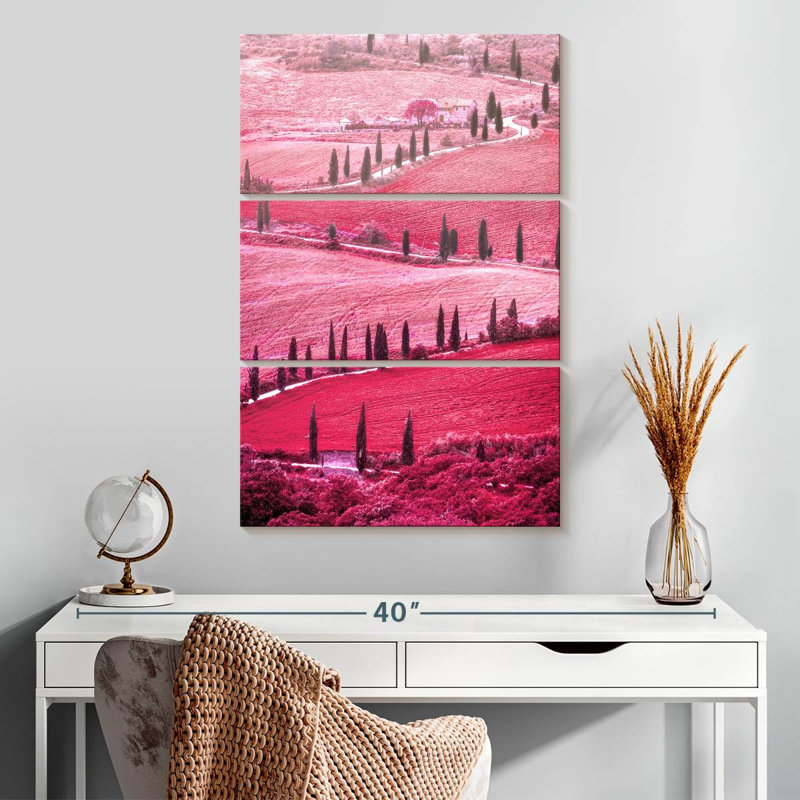 Vallée toscane rose d'Alvord, H 32 po x l 20 po