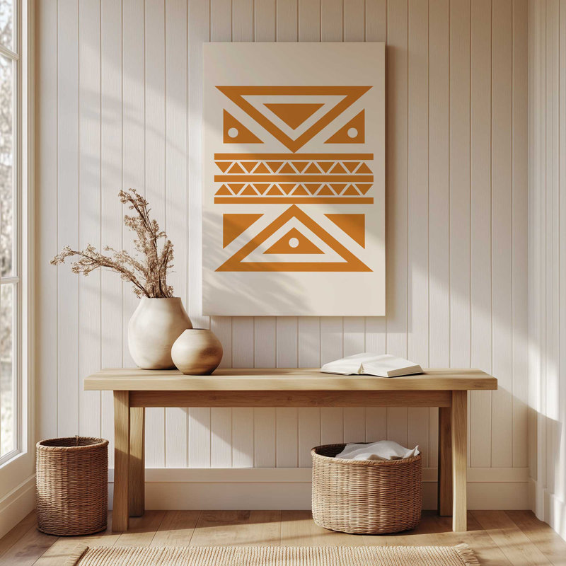 Modern Tribal Patterns III Wrapped Canvas, 30" H x 20" W