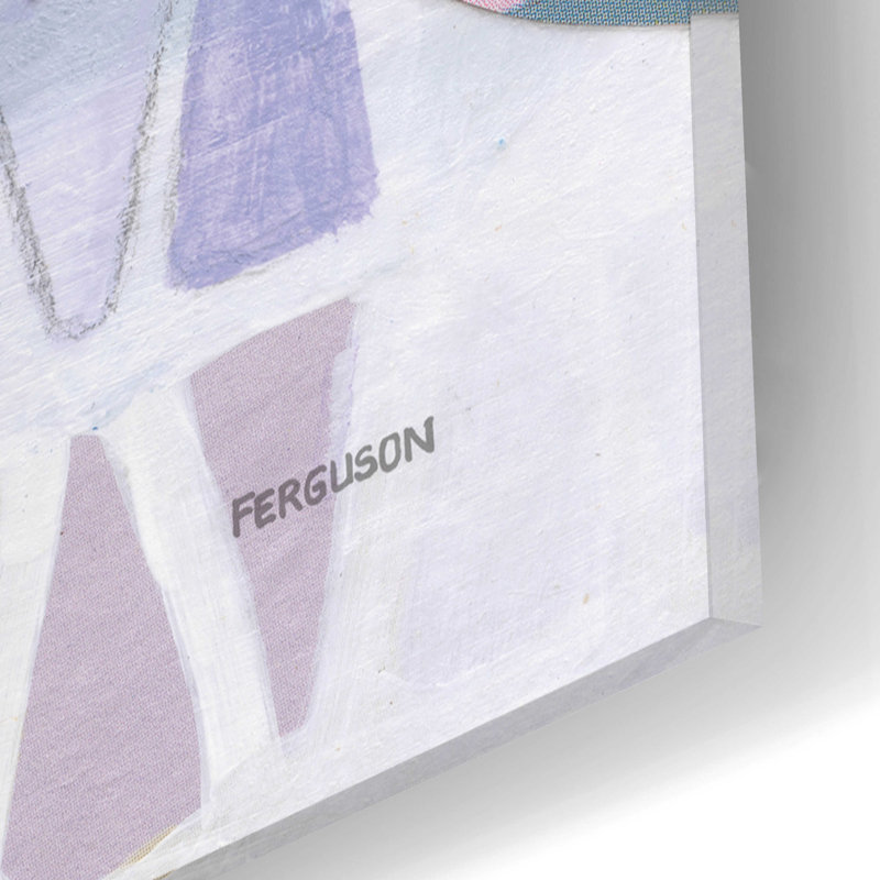 «Abstract Layers IV» par Kathy Ferguson, H 12 po x l 12 po x P 0,13 po