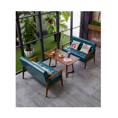Faux Leather Upholstered Bench