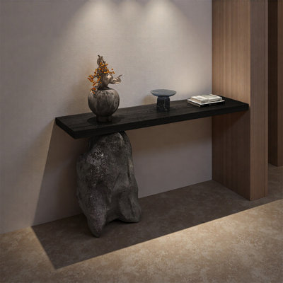 Console en faux bois de pin massif