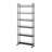 6 Tier Slim Rolling Cart With Wheels, Slide Out Storage Tower, 6 Baskets, Kitchen & Bathroom Utility Cart