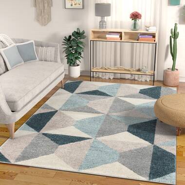 Trendy Trellis Without Border Geometric Grey Area Rug – The Rugs