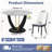 48" Modern Round Dining Table For 4-6 With Tempered Glass Tabletop-1892541051-1892541049
