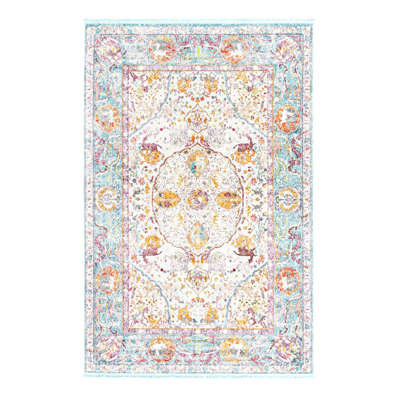 Folmar Oriental Indoor Rug, Rectangle 5'5" x 8'