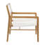 Chloe 26" W Armchair with White Seat