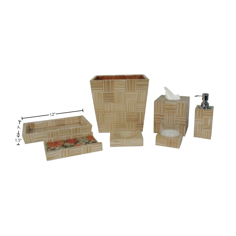 Palma Rattan inlay Tray