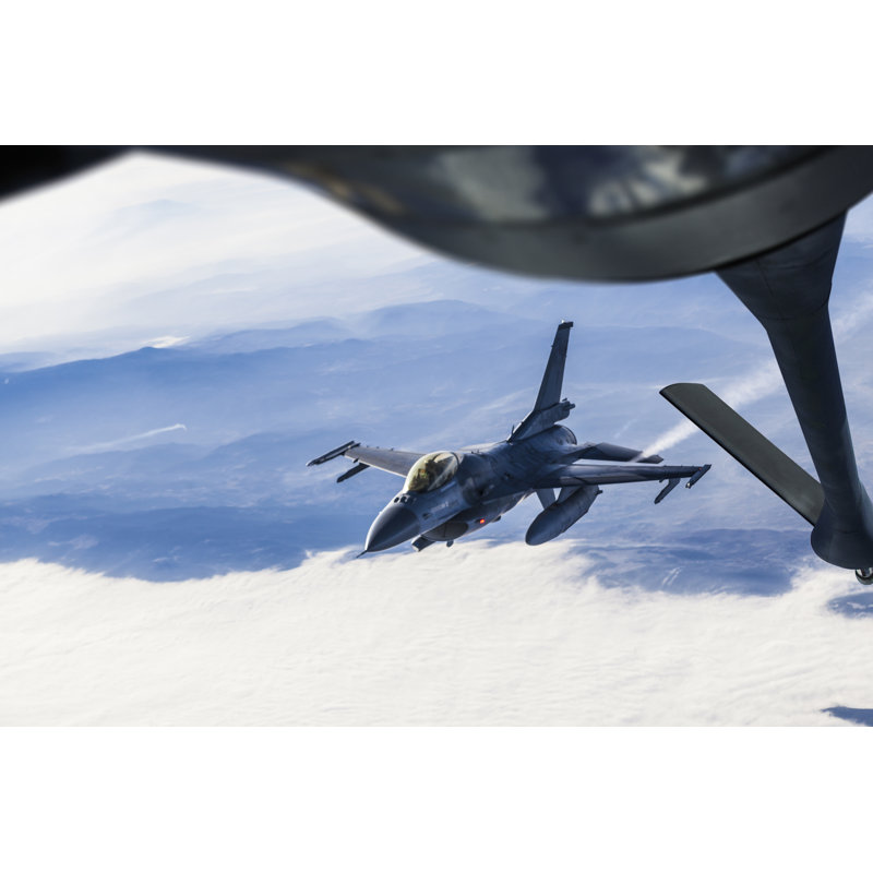 Mid-Air Refueling by Guvendemir, 24" H x 36" W