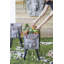 Pot de fleurs statue de dieu grec 11 "x 13" x 22 "avec pieds
