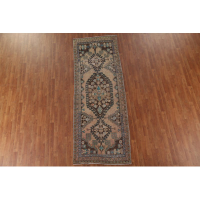 Antique  Traditional Runner Rug 4x10