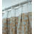 Natural Handcrafted Pleated Curtain – Saraswati Brown,Blue Lien Block Print, Light Filtering Window Drapes-842418395