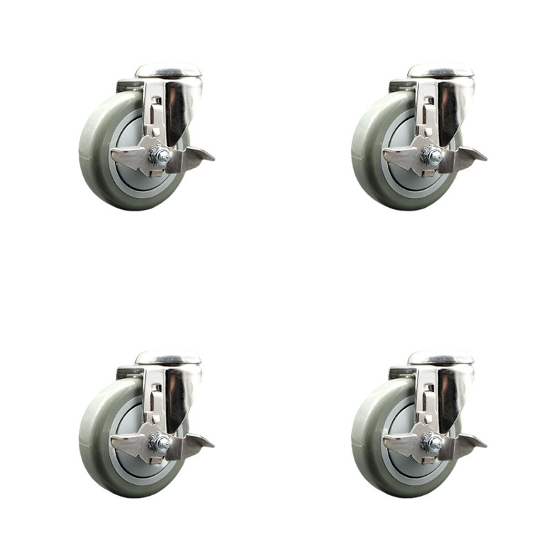 Polyurethane Casters, Black