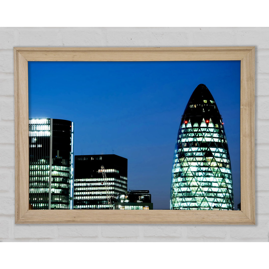 London Gherkin Night Lights - Druck