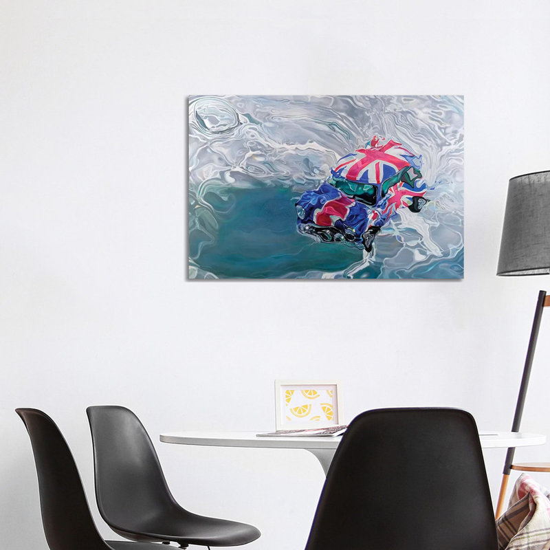 « Mini » par Marcello Petisci-impression, H 26 po x l 40 po x 1,5 po, Pas de tapis, Toile tendue