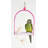 14.25'' Plastic Rope Bird Swing With Acrylic Perch for Inside Cage - Colors Vary