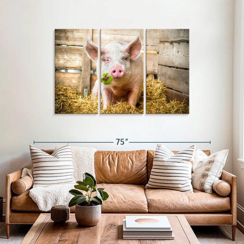 Brampt Lucky Pig, 36" H x 57" W