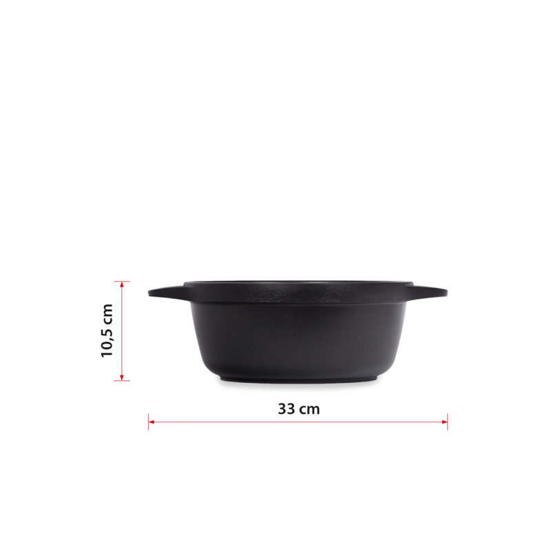 Valira Non-Stick Aluminum Round Dutch Oven, 4.5 L