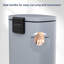 Poubelle à pédale, poubelle en acier inoxydable, poubelle à fermeture en douceur avec seau intérieur en plastique amovible, résistant aux empreintes digitales, poubelle à couvercle, combinaison pour la maison de cuisine-101400727-100742166