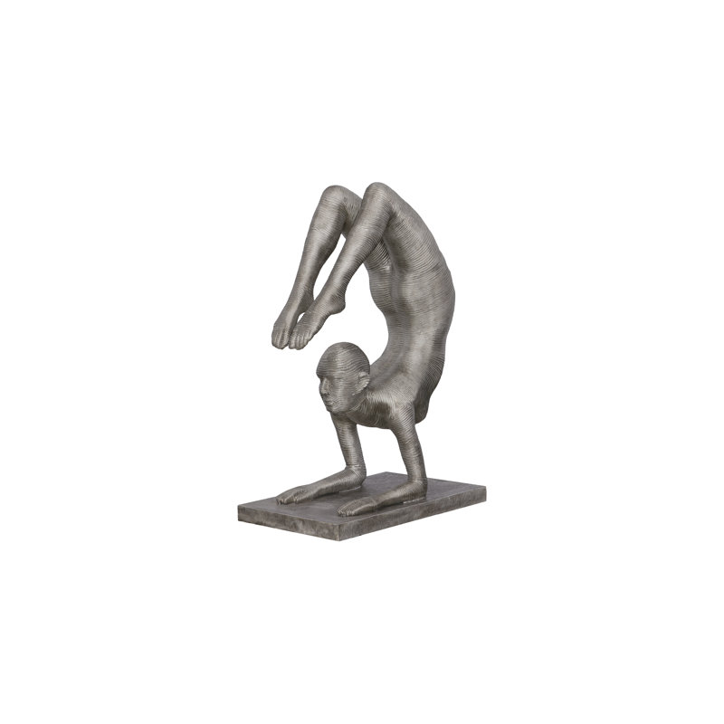 Handstand Scorpion Statue, Aluminum