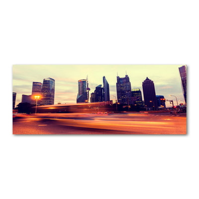 Shanghai At Night - No Frame Print on Canvas