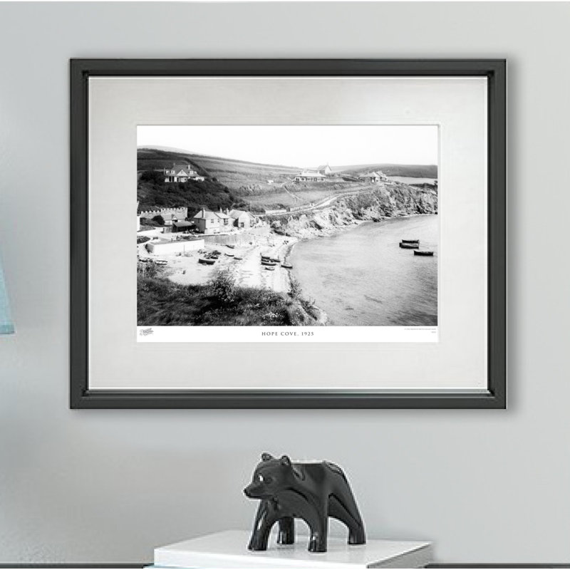 Hope Cove, 1925 - Single Picture Frame Print, 45cm H x 60cm W x 2.3cm D