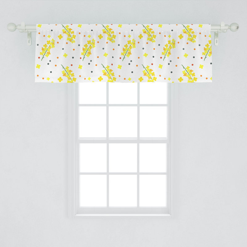 Floral Tailored Window Valance