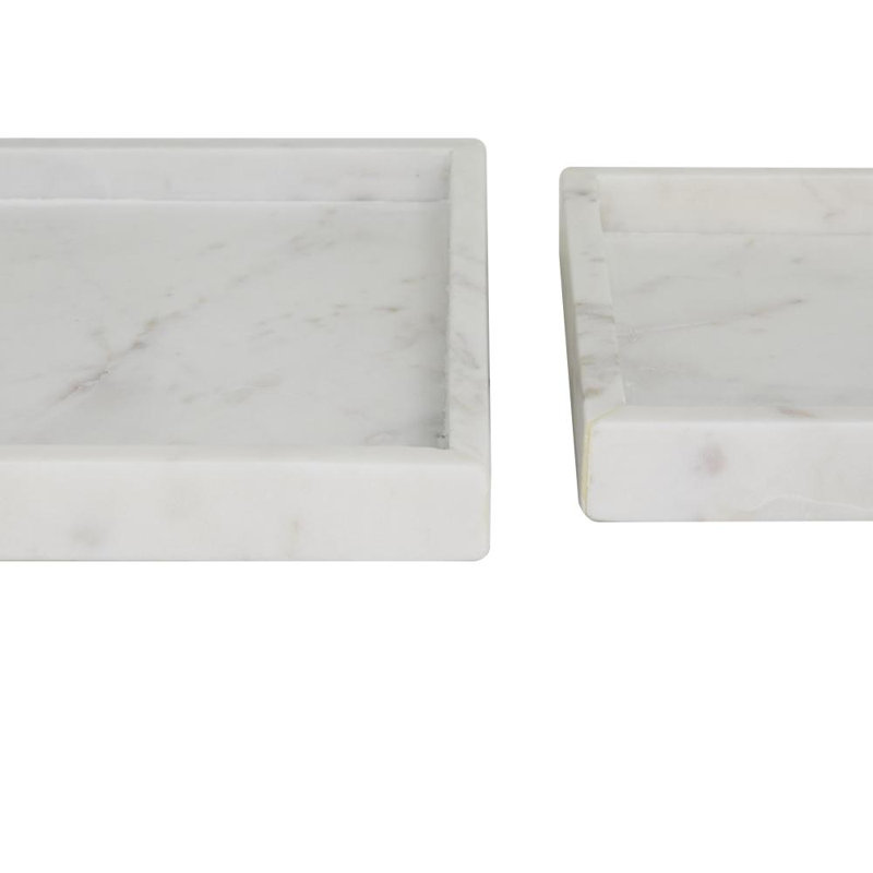 Ensemble de 2 repose-pieds , Blanc
