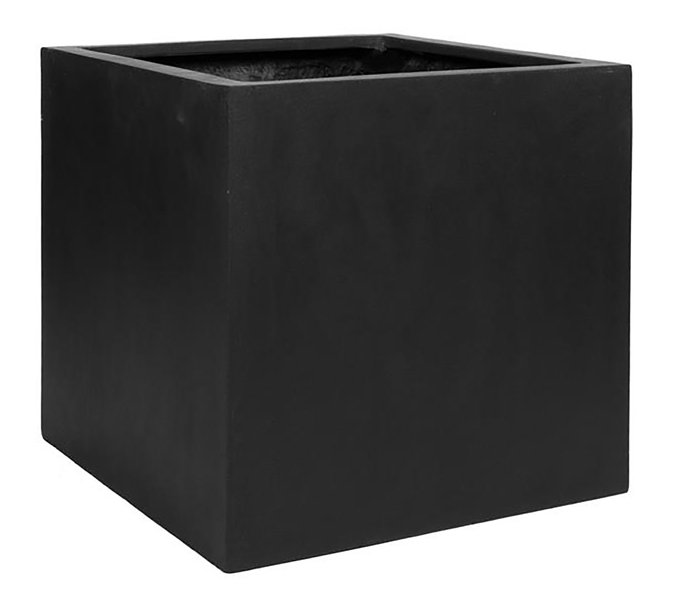 Eastvale Handmade Planter Box, Black, 24" H x 24" W x 24" D