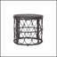 Table d'appoint Bruce Wicker Weave, durable et élégante pour une utilisation intérieure et extérieure, parfaite pour les petits espaces et la flexibilité de décoration