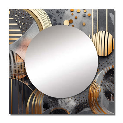 Lilaram - Abstract Marble Square Mirror For Wall Art Decor