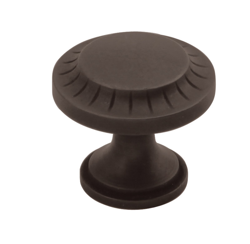 Vintage Mushroom Knob, Black Iron