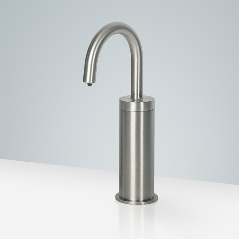 Atlanta Brushed Chrome Automatic Soap Dispenser Modern Touchless Solution for Hygienic Bathrooms