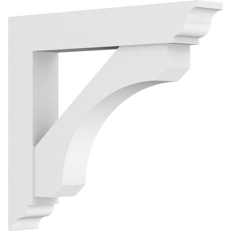 Support en uréthane standard standard avec extrémités traditionnelles, brun clair apprêté, H 30 po x l 5 po x P 30 po