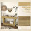 63 Inch Vintage Console Table, Narrow Entryway Table with Open Shelf, Sofa Table for Living Room, Hallway, Brown-1089118956
