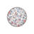 Blue Red Themed Ivy And Flower Patterned Modern Decorative Carpet-97485846