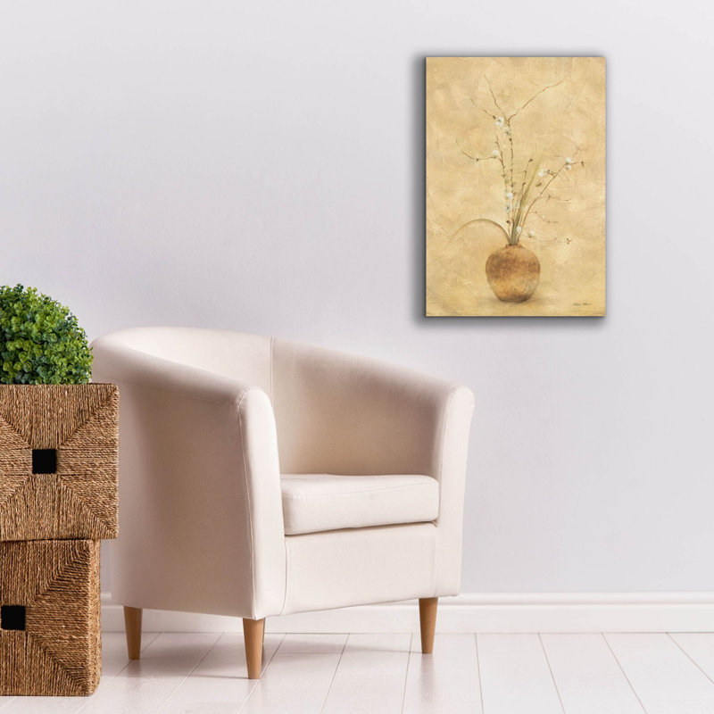 «Flowering Plum».  par Cheri Blum, art mural sur toile, H 26 po x l 18 po x P 0,75 po