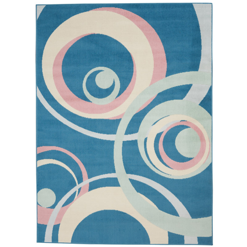 Zakirah Abstract Indoor Rug, Rectangle 3'9" x 5'9"