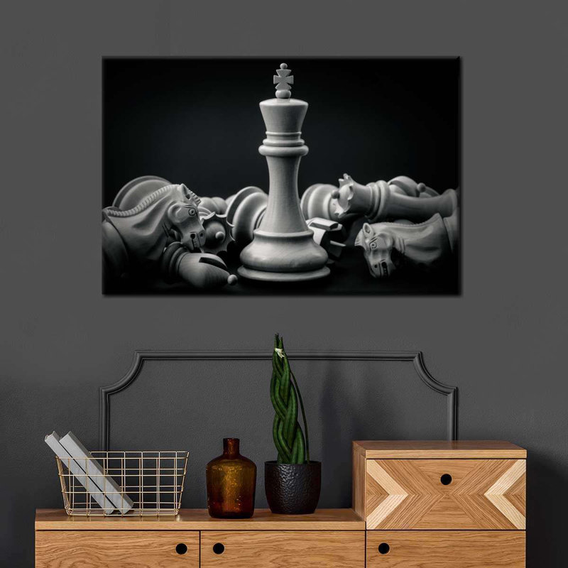 «Chess King», reproduction sur toile, H 30 po x l 45 po x P 1,25 po